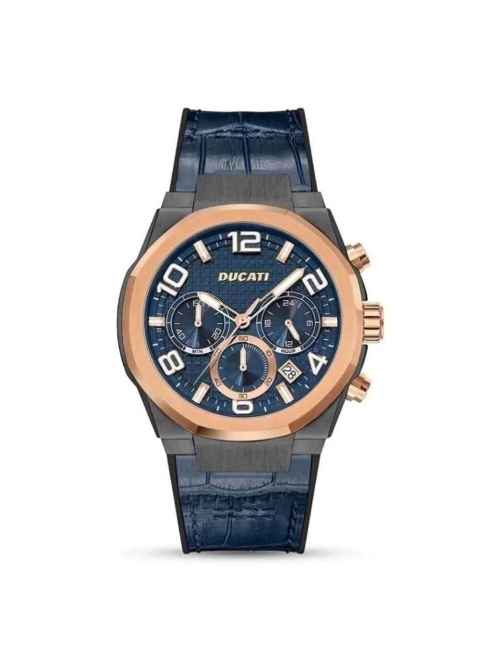 NWT Ducati Chronograph Quartz Blue Dial Men's Watch